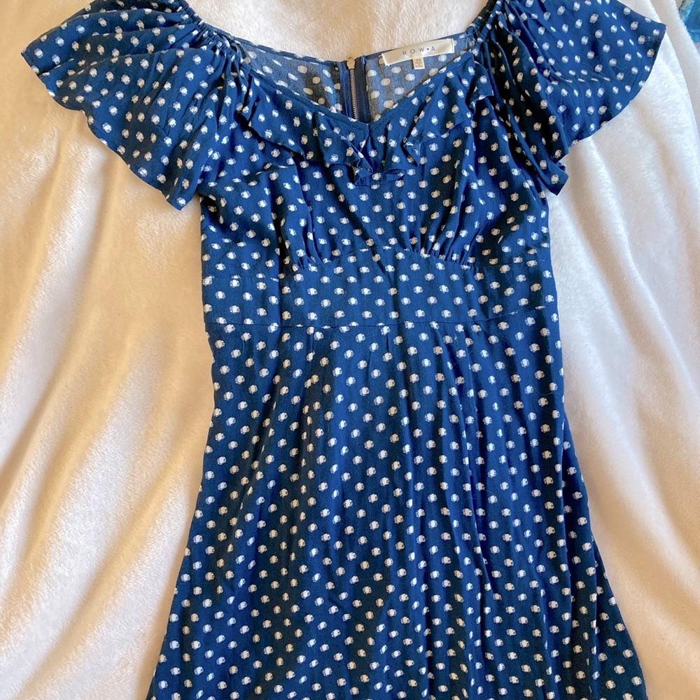 Row A Flutter Sleeve A-Line Dress - image 6